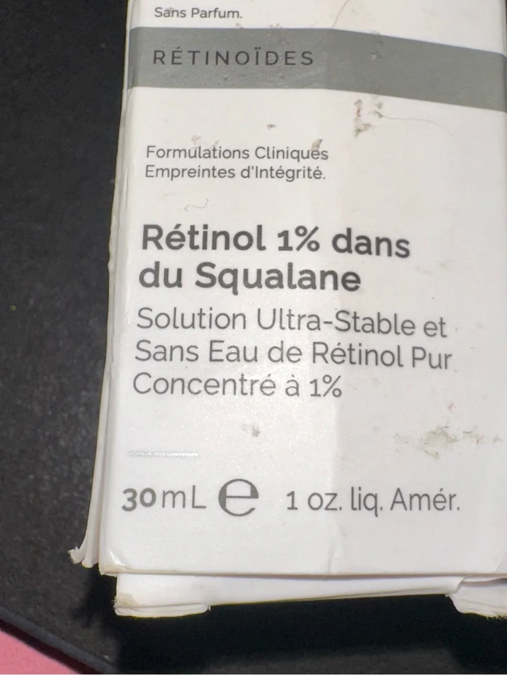 The Ordinary Retinol 1% in Squalane — White Dropper Bottle
